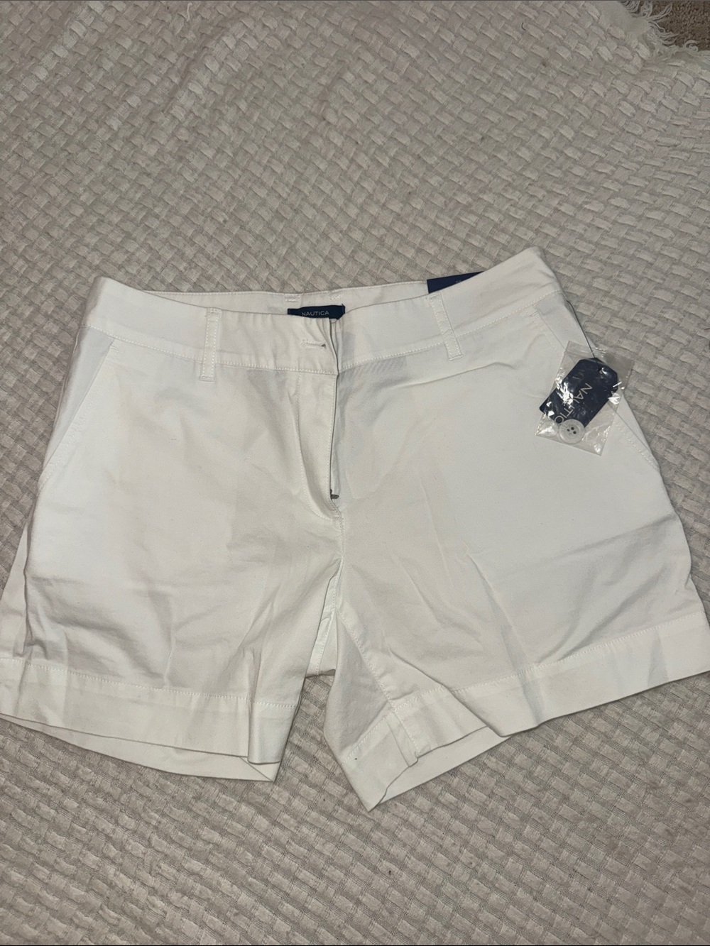 Nautica White Women's Shorts with Tailored Hem NWT